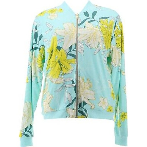 IMAN Global Chic Reversible Stretch Knit Bomber Jacket Size 3X w/Free Shipping!! - Picture 1 of 8